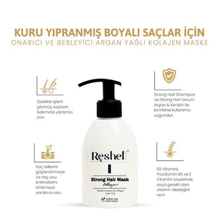 reshell collagen hair care mask 300ml, reshell nourishing treatment for hair Reshell Collagen Hair Care Mask - Nourishing Treatment | 300 ml Reshell Collagen Hair Care Mask - Nourishing Treatment reshell, hair-care-mask, collagen, argan-oil, hair-nourishment, beauty, dry-hair, split-ends, hair-repair, ai-generated