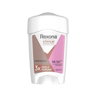 Rexona Clinical Protection Women's Antiperspirant Deodorant Stick - 96 Hour Protection, Advanced Active Technology, Fresh Scent Rexona Clinical Women Confidence Deodorant Stick - 96hr Protection Rexona Clinical Women Confidence, Antiperspirant Deodorant Stick, Long-lasting sweat and odor protection, Advanced Active Technology, Women's personal care hygiene, 96-hour protection deodorant, Women's hygiene products, Antiperspirant for women, Deodorant stick, Fresh scent, Clinical protection, Confidence boost, L