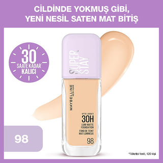 Maybelline Super Stay Lumi Matte Foundation: 30H Lightweight Satin Matte Coverage for Oily Skin, Natural Finish Maybelline Lumi Matte: 30H Lightweight Foundation for Oily Skin Maybelline foundation, Lumi Matte foundation, Long lasting foundation, Lightweight foundation, Satin matte foundation, Foundation for oily skin, Natural finish foundation, 30 hour foundation, Maybelline, Lumi Matte, foundation, long-lasting, lightweight, satin matte, oily skin, natural finish, 30-hour, makeup, face makeup, cosmetic, b