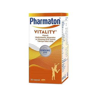 Pharmaton Multivitamin Supplement with Ginseng G115 - Boost Immune System & Vitality - 30 Capsules Pharmaton Multivitamin with Ginseng G115 - Boost Energy & Immunity multivitamin supplement, ginseng G115, dietary supplement for vitality, immune system support, Pharmaton Vitality, health and wellness, nutritional supplement, vitamin and mineral complex, energy booster, fatigue relief