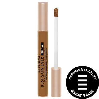 Sephora Collection Best Skin Ever Multi-Use Hydrating Glow Concealer - Long-Lasting, Natural Finish, 30 Shades Available Best Skin Ever Glow Concealer - Hydrating & Natural Finish Multi-Use Concealer, Hydrating Concealer, Glow Concealer, Sephora Collection, Noncomedogenic Concealer, Long-Lasting Concealer, Natural Finish Concealer, Radiant Concealer, Liquid Concealer, Medium Coverage Concealer, Buildable Coverage Concealer, Plant-Based Prebiotics, Under Eye Concealer, Dark Circle Corrector, Shaded Area Brig