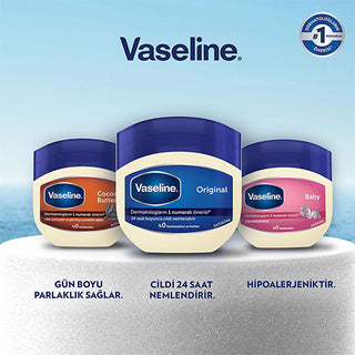Vaseline Original Moisturizing Jelly - 24 Hour Hydration for Dry Skin, Hypoallergenic & Dermatologist-Recommended Vaseline Original Moisturizing Jelly - Long Lasting Hydration Vaseline Original Moisturizing Jelly, dry skin moisturizer, hypoallergenic moisturizer, dermatologist-recommended, long-lasting hydration, moisturizing jelly, skin care, dry skin relief, sensitive skin, non-comedogenic, 24-hour moisturization