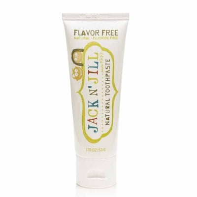 Jack and Jill Natural Toothpaste Flavor Free - Fluoride, Sugar & SLS-Free for Gentle Gum Care - Organic Children's Tooth