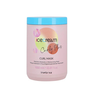 Inebrya Ice Cream Curl Plus Moisturizing Hair Mask for Curly Hair - 1000ml Hydrating and Nourishing Treatment IneaBrya Curl Plus Moisturizing Hair Mask - 1000ml moisturizing hair mask, curly hair care, IneaBrya Ice Cream Curl Plus, hydrating hair mask, curly hair moisturizer, hair care, curly hair treatment, nourishing hair mask, hair hydration, curly hair products