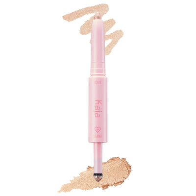 Wink Dazzle Dual-Ended Eyeshadow Stick - Clean Beauty, Cruelty-Free Makeup with Creamy Eyeshadow & Glitter Stamp