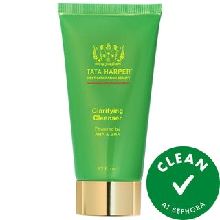 Tata Harper Clarifying Pore & Oil Control Cleanser - Natural Facial Cleanser with BHA & AHA for Acne, Redness Relief Tata Harper Clarifying Cleanser - Natural BHA & AHA Oil Control natural facial cleanser, BHA and AHA cleanser, oil control skincare, cruelty-free facial wash, acne treatment cleanser, clarifying cleanser, pore control, redness relief, oily skin solution, combination skin care, natural skincare products, facial wash, Tata Harper, skincare for acne, blemish control, gentle exfoliation, salicyli
