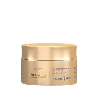 Cadiveu Cadiveu Blonde Reconstructor Hair Mask - Nourishing Treatment for Blonde Hair, 200ml Cadiveu Blonde Reconstructor Hair Mask - Nourishing for Blonde Hair Cadiveu Blonde Reconstructor, Hair Mask for Blonde Hair, Nourishing Hair Treatment, Blonde Hair Care Products, Hair Reconstructor Mask, Hair Care, Blonde Hair Repair, Hair Nourishment, Cadiveu Hair Products