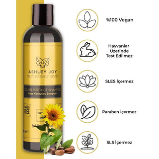 Ashley Joy Color Protecting Shampoo for Blonde, Highlighted Hair | Sunflower & Jojoba | Repair & Shine | Extend Color Vibrancy Ashley Joy Color Protect Shampoo | Blonde & Highlighted Hair shampoo for dyed light hair, color protecting shampoo, sunflower jojoba shampoo, argan oil hair treatment, hair repair shampoo, Ashley Joy Shampoo, shampoo for damaged colored hair, kinoa chia hair shampoo, blonde hair shampoo, shampoo, hair care, color treated hair, light hair, blonde hair, highlighted hair, dyed hair, su