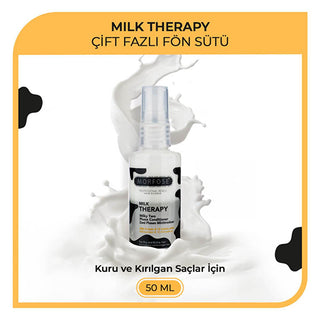 Morfose Milk Therapy: Hair Heat Protectant & Styling - Amino Acid & Milk Protein Damage Repair, Dual Phase Conditioner, 1.69 fl oz Morfose Hair Heat Protectant: Milk Protein & Amino Acids hair heat protectant, milk protein hair treatment, amino acid hair serum, dual phase hair conditioner, hair styling protection, heat protection spray, damage repair hair treatment, dry hair treatment, hair styling product, heat protectant, hair conditioner, amino acid treatment, milk protein, dual phase, heat protection, e