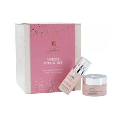 BioNike Defence Hydractive: Intense Hydration Skincare Set - Serum & Cream for Dry, Very Dry Skin - Hyaluronic Acid, She