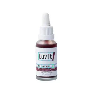 Luv it! Luv it. Exfoliating AHA + BHA Peeling Serum 30 ml - Chemical Exfoliant for Smooth Skin
