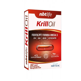 NBTLife Krill Oil Supplement - 30 Capsules, Phospholipid Omega 3, EPA & DHA, Antioxidant Astaxanthin NBTLife Krill Oil Supplement - Omega 3, EPA & DHA Krill Oil Supplement, Omega 3 Phospholipid, EPA and DHA Supplement, Antioxidant Astaxanthin, Dietary Supplement Capsules, Health Supplements, Wellness Products, Natural Omega 3, Heart Health Support, Brain Function Support, Antioxidant Supplements
