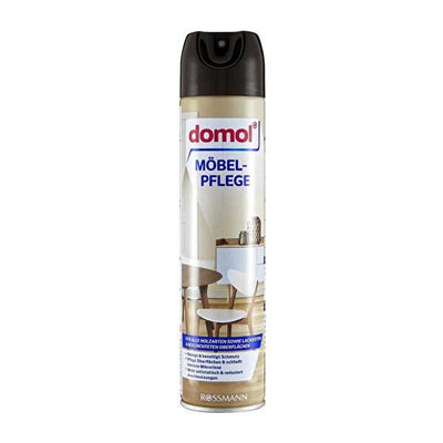 Domol Furniture Care Spray 300ml - Anti-Static Wooden Furniture Polish with Silicon Oil & Beeswax