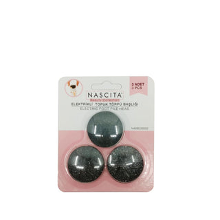 Nascita Electric Foot File Heads - 3 Pack Replacement Heads for Smooth Feet Nascita Electric Foot File Heads - Smooth Feet Electric foot file heads, Nascita foot care, Replacement foot file heads, Foot callus removal tools, Pedicure care accessories, Foot care products, Callus remover, Smooth feet, Healthy foot care, Foot grooming tools, Nascita accessories