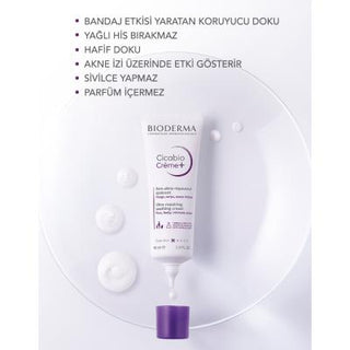 Bioderma - Soothing Skin Cream for Sensitive Skin, Hypoallergenic & Fragrance-Free Moisturizer for Face, Lips & Body - 1.35 fl oz Bioderma Soothing Skin Cream - Hypoallergenic & Fragrance-Free soothing skin cream, Bioderma Cicabio Creme, skin repair cream, hypoallergenic skin care, fragrance-free moisturizer, sensitive skin products, tattoo aftercare, gentle skincare, baby skincare, face cream, lip balm, body moisturizer