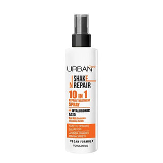 Urban Care Shake N Repair 10-in-1 Hair Care Spray: Heat Protection, Frizz Control & Deep Hydration for Dry, Damaged Hair - Vegan Formula Urban Care Hair Spray: 10-in-1 Treatment for Dry & Damaged Hair hair care spray, leave in hair treatment, dry damaged hair treatment, heat protectant spray, vegan hair care, hyaluronic acid hair spray, amino acid hair treatment, frizz control spray, hair repair spray, 10-in-1 hair treatment, hair spray, leave-in conditioner, damaged hair, hair protection, vegan, hyaluronic