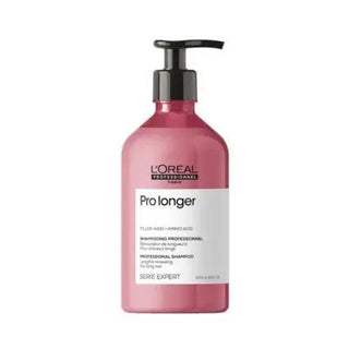loreal professionnel pro longer revitalizing shampoo 500ml, close up of loreal pro longer shampoo bottle, loreal pro longer shampoo applied to hair L'Oréal Professionnel Pro Longer Revitalizing Shampoo - 500ml L'Oréal Professionnel Pro Longer Shampoo - Revitalizing | 500ml loreal-professionnel, revitalizing-shampoo, hair-care, damaged-hair, strengthening-shampoo, moisturizing-shampoo, daily-use, professional-hair-care, hair-repair, ai-generated