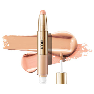 Radiant Concealer & Brightening Crayon Duo - Vegan, Cruelty-Free Makeup for Flawless Finish Radiant Concealer & Brightening Crayon Duo - Vegan & Cruelty-Free vegan concealer, cruelty-free brightening crayon, liquid concealer for dark circles, brightening under-eye makeup, dual-ended concealer and highlighter, vegan makeup, cruelty-free makeup, concealer for blemishes, under-eye brightening, makeup for flawless finish, sustainable beauty products, ethical beauty, natural finish makeup, beauty essentials