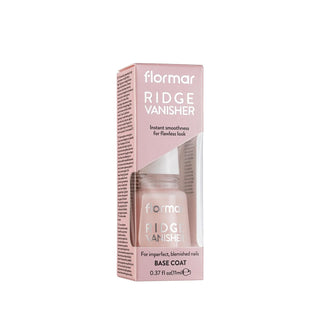 Flormar Ridge Vanisher Moisturizing Nail Polish Base for Dry Nails - 11ml Flormar Ridge Vanisher Moisturizing Nail Base nail care, nail polish base, moisturizing nail product, Flormar Ridge Vanisher, nail smoothing product, dry nail solution, nail health, beauty, cosmetics, nail polish, manicure, nail hydration