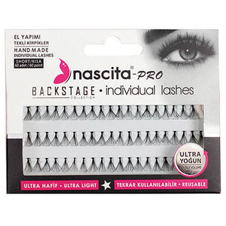 Nascita Backstage Short Individual False Eyelashes: Handmade, Ultra Lightweight, Dense, Natural Lash Look - 60 Pieces Nascita Short False Eyelashes: Lightweight, Individual Lash Extensions false eyelashes, individual lashes, short lashes, handmade eyelashes, ultra lightweight lashes, dense eyelashes, Nascita eyelashes, takma kirpik, short false lashes, individual false eyelashes, beauty, makeup, lash extensions, eye makeup, cosmetic, handmade, lightweight, dense, short length, false lashes, eye enhancement,