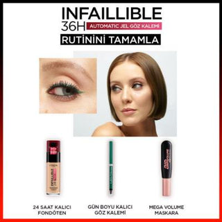 Loreal Paris Infaillable Automatic Eyeliner - Emerald Green, Long-Lasting & Smudge-Proof Loreal Paris Infaillable Automatic Eyeliner - Emerald Green Loreal Paris Infaillable, Automatic Eyeliner, Emerald Green Eyeliner, Long-lasting Eyeliner, Smudge-proof Makeup, Eye Makeup, Cosmetics, Beauty Products, Makeup Essentials, Emerald Green Makeup, Long-lasting Makeup, Smudge-proof Eyeliner, Automatic Makeup, Jel Eyeliner, Eye Liner, Makeup for Beginners, Dramatic Eye Makeup, Smoky Eye Effect