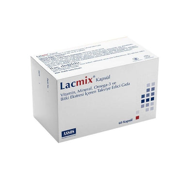 Lacmix Dietary Supplement - 60 Capsules | Vitamin, Mineral, Omega-3 Supplement