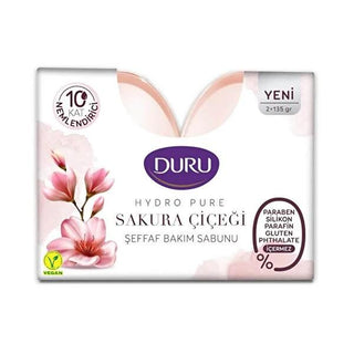 Duru Hydro Pure & Sakura Soap - Deep Cleansing, Long-Lasting Fragrance, Gentle on Skin Duru Hydro Pure Soap - Deep Cleansing & Long-Lasting Fragrance Duru Soap, Hydro Pure Soap, Sakura Soap, Transparent Soap, Deep Cleansing Soap, Gentle Soap, Luxurious Bathing Experience, Long-Lasting Fragrance, Skin Care, Bathing Essentials, Cleansing Soap, Personal Care, Beauty Products