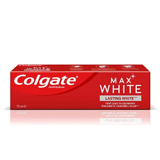 Colgate Max White Toothpaste for Whitening and Stain Removal - 75ml, Enamel Safe