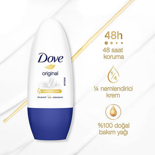 Dove Original: 48-Hour Antiperspirant Roll On Deodorant for Women - Moisturizing, Alcohol-Free, Sensitive Skin Formula with Natural Care Oil Dove Original Roll On: 48H Protection & Moisturizing Deodorant Dove deodorant, roll on deodorant for women, antiperspirant deodorant, deodorant for sensitive skin, long lasting deodorant, moisturizing deodorant, alcohol free deodorant, Dove Original roll on, 48 hour deodorant, women's deodorant, sensitive skin deodorant, skincare deodorant, underarm care, personal care