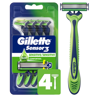 Gillette Sensor3 8-Pack Razor Blades - Comfortable Shave