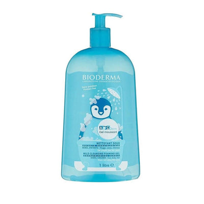 Bioderma ABCDerm Foaming Cleanser for Babies and Children - Gentle, Hypoallergenic, 1L