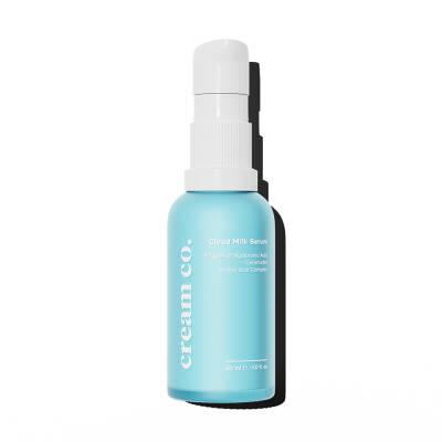 Cream Co. Cloud Milk Serum: Hydrating Hyaluronic Acid & Ceramide Facial Serum for Sensitive Skin - Vegan, Paraben-Free, 