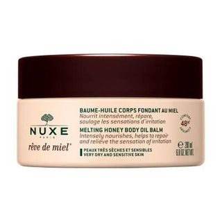 Nuxe Reve de Miel Melting Honey Body Balm: Intensely Nourishing & Repairing for Dry, Sensitive Skin - Natural Argan & Borage Oil Cream (6.76 fl oz) Nuxe Honey Body Balm: Nourish & Repair Dry Skin Naturally Honey Body Balm, Dry Skin Balm, Natural Body Balm, Nourishing Body Cream, Sensitive Skin Body Balm, Melting Honey Balm, Argan Oil Body Balm, Intense Hydration Body Balm, Repairing Body Balm, Soothing Body Balm, Body Balm, Dry Skin, Natural Skincare, Nourishing Cream, Sensitive Skin, Melting Honey, Argan O