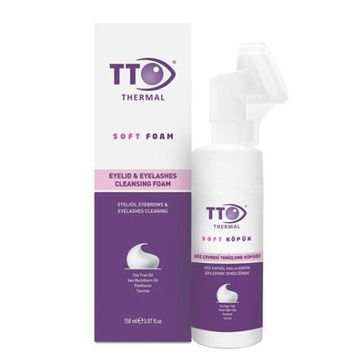 TTO Soft Eye Area Cleansing Foam 150ml - Gentle Makeup Remover with Applicator