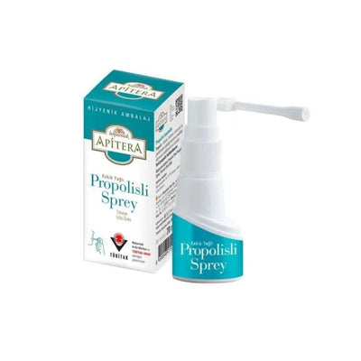 Apitera Propolis Spray Supplement - Natural Throat Health Support with Herbal Oils - Preservative-Free Dietary Supplemen
