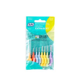 Tepe Extra Soft 8-Piece Interdental Brush Set - Gentle Oral Hygiene for Sensitive Teeth and Gums Tepe Extra Soft Interdental Brush Set - Gentle Cleaning interdental brush set, extra soft interdental brushes, Tepe interdental brushes, mixed color interdental brushes, oral hygiene interdental tools, dental care, oral hygiene, sensitive teeth, gum care, interdental cleaning, Tepe, dental hygiene products
