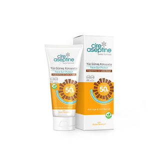 Cire Aseptine 50+ SPF Anti-Aging Sunscreen Cream - UVA/UVB Protection, Vegan Formula, Blemish Control - 50ml Cire Aseptine 50+ SPF Sunscreen - Anti-Aging & Blemish Control sunscreen for face, anti-aging sunscreen, blemish control sunscreen, 50+ SPF sunscreen, vegan sunscreen, high protection sunscreen, dermatological tested sunscreen, water resistant sunscreen, UVA UVB protection sunscreen, sun protection cream, face sunscreen, anti aging, blemish control, high SPF, UVA protection, UVB protection, vegan, de