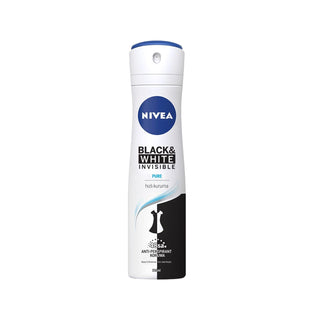 Nivea Invisible Black&White Pure Deodorant Spray - Anti-Perspirant for Clothing Protection, 5.07 fl oz