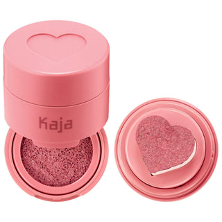 Kaja Cheeky Stamp Blendable Blush - Cruelty-Free, Vegan Cushion Blush for Natural-Looking Cheek Color Kaja Blendable Blush for Natural Cheek Color blendable blush, cushion blush, vegan makeup, cruelty-free cosmetics, natural-looking cheek color, Kaja, cheek makeup, makeup, cosmetics, vegan cosmetics, cruelty-free makeup, heart-shaped applicator, easy makeup, natural makeup look, everyday makeup, cruelty-free products