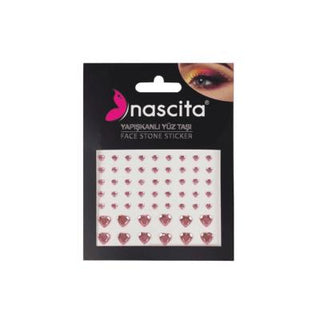 nascita face jewels pack of 12 self-adhesive gems, close up of face jewels applied on skin Nascita Face Jewels - 12 | Self-Adhesive Stickers Nascita Face Jewels - 12 Adhesive Gems nascita, face-jewels, makeup-accessories, beauty-products, self-adhesive, gem-stickers, makeup-environment, cosmetics, party-accessories, ai-generated