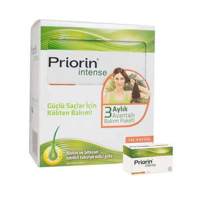 Priorin Dietary Supplement for Hair Health - 180 Biotin Capsules for Hair Growth Support
