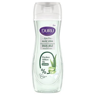 Duru Hydro Pure Aloe Vera Shower Gel - Gentle Cleansing, Hypoallergenic, Paraben-Free, 15.22 fl oz