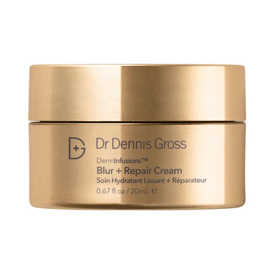 Mini DermInfusions Blur + Repair Cream with Hyaluronic Acid and Peptides - Anti-Aging Hydrating Cream for Fine Lines and