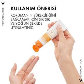Vichy Capital Soleil SPF 50+ Tinted Sunscreen: Anti-Dark Spot Face Protection, Evens Skin Tone, High UVA/UVB Defense, Hypoallergenic Vichy SPF 50+ Tinted Sunscreen: Anti-Dark Spot, Even Skin sunscreen, SPF 50+ sunscreen, anti dark spot sunscreen, tinted sunscreen, sun protection for face, hypoallergenic sunscreen, sunscreen for dark spots, Vichy sunscreen, lekeleri gideren güneş kremi, leke karşıtı güneş kremi, sun protection, anti-aging, even skin tone, dark spot prevention, UVA protection, UVB protection,