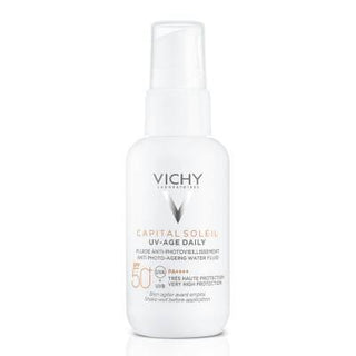 vichy capital soleil anti-aging sunscreen spf 50, sunscreen with hyaluronic acid and vitamin e, lightweight sunscreen for sensitive skin Vichy Capital Soleil SPF 50 - Anti-Aging Sunscreen | 40ml Vichy Anti-Aging Sunscreen SPF 50 - 40ml sunscreen, anti-aging, vichy, sp40, hyaluronic-acid, uv-protection, skin-care, hydrating, water-resistant, ai-generated