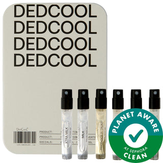 DedCool Fragrance Discovery Set: Experience 6 Vegan, Genderless Perfumes - Layerable Scents, Clean & Sustainable Fragrance DedCool Fragrance Discovery Set: Vegan Perfumes - Layer & Explore fragrance discovery set, vegan fragrance, genderless perfume, DedCool discovery set, clean fragrance set, sample perfumes, fragrance layering set, nontoxic perfume, sustainable fragrance, Mochi Milk fragrance, fragrance set, perfume set, vegan perfume, gender neutral, unisex fragrance, fragrance sampler, perfume sampler, 