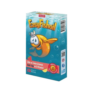 EasyFishoil Strawberry & Lemon Chewable Fish Oil Supplement with Vitamin D - 30 Count EasyFishoil Strawberry & Lemon Fish Oil Supplement Chewable Fish Oil Supplement, Omega-3 Supplement, Vitamin D Supplement, Strawberry and Lemon Flavored, Chewable Jelly Vitamins, Health Supplements, Kid-Friendly Vitamins, Heart Health, Brain Health, Bone Health, Dietary Supplements, Health and Wellness