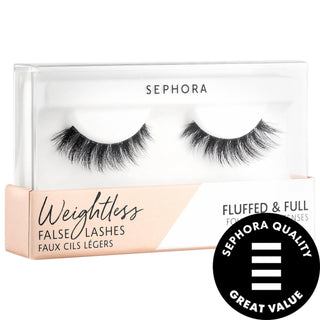 Weightless False Eyelashes by Weightless - Vegan, Cruelty-Free, Reusable Lashes for Natural Look Weightless False Eyelashes - Vegan & Cruelty-Free Vegan false eyelashes, Cruelty-free beauty products, Reusable false eyelashes, Lightweight false lashes, Natural look false eyelashes, False Eyelashes, Vegan beauty products, Cruelty-free makeup, Reusable lashes, Comfortable false eyelashes, High-quality false eyelashes, Makeup for sensitive eyes, Eco-friendly beauty products