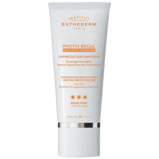 Institut Esthederm Photo Regul: Sunscreen for Hyperpigmentation, Dark Spots & Even Tan - Protect & Correct Uneven Skin Tone (50ml) Institut Esthederm Photo Regul: Sunscreen for Dark Spots & Even Tan sunscreen for hyperpigmentation, sunscreen for dark spots, even tan sunscreen, Institut Esthederm Photo Regul, sun protection for uneven skin tone, sunscreen fluid texture, sunscreen for face, best sunscreen for melasma, sunscreen for sunspots, pigment correction sunscreen, sunscreen, hyperpigmentation treatment