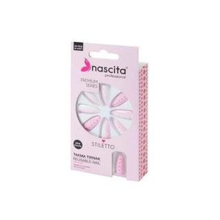 Nascita 24-Piece Stiletto Artificial Nails - Colorful Reusable DIY Nail Kit Nascita Stiletto Artificial Nails - Colorful & Reusable artificial nails, stiletto nails, colorful nails, reusable nails, DIY nail kit, nail beauty products, nail care, beauty enhancements, cosmetic nails, nail fashion